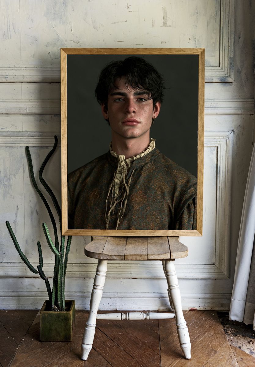 Moody Portrait Photography Poster. — room view 1