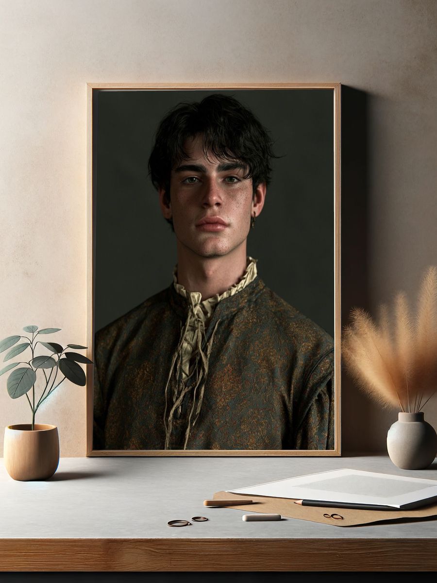 Moody Portrait Photography Poster. — room view 2