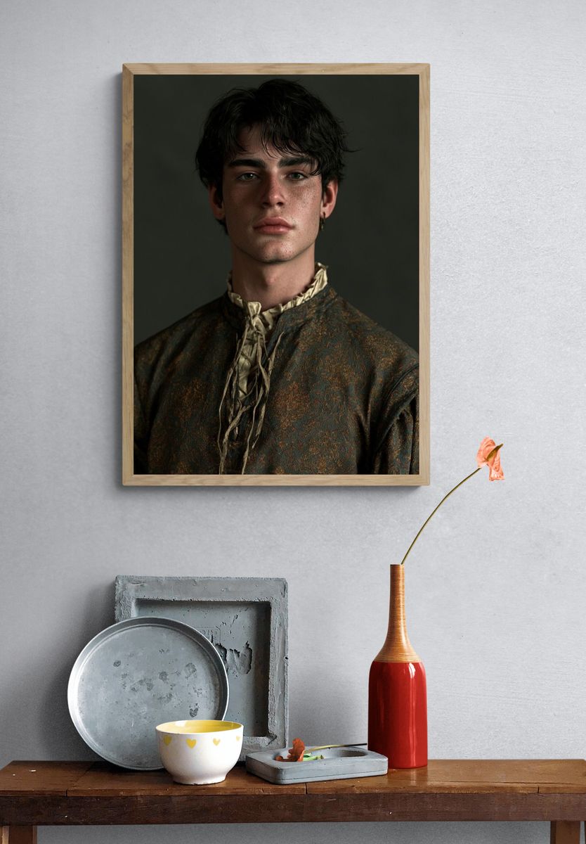 Moody Portrait Photography Poster. — room view 3