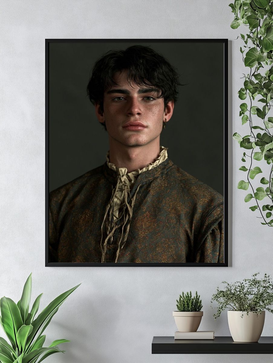 Moody Portrait Photography Poster. — room view 4