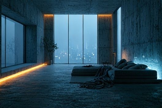 Moody Modern Interior Photography Poster. poster — photography art