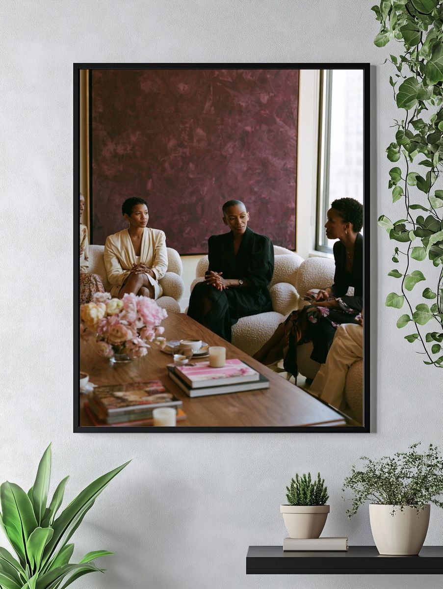 Elegant Women’s Gathering Photography Poster. — room view 4