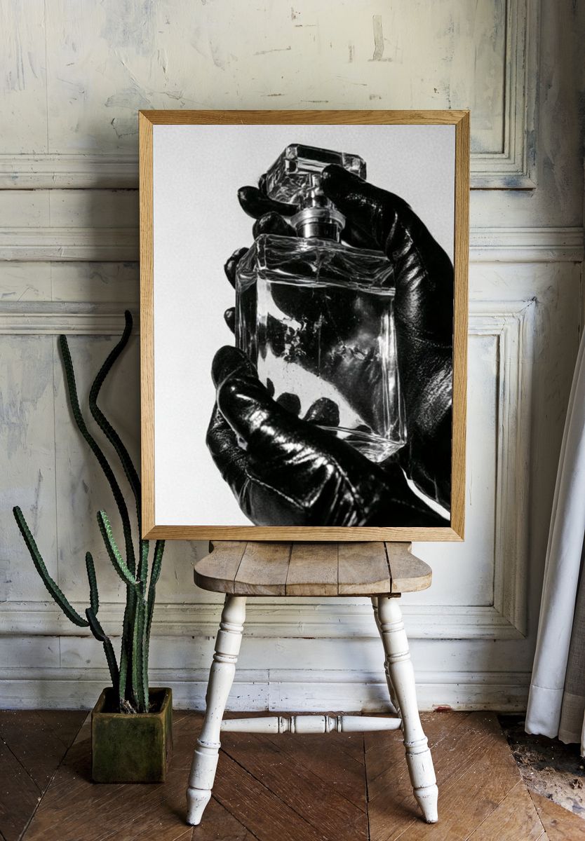 Perfume Bottle Photography Poster. — room view 1
