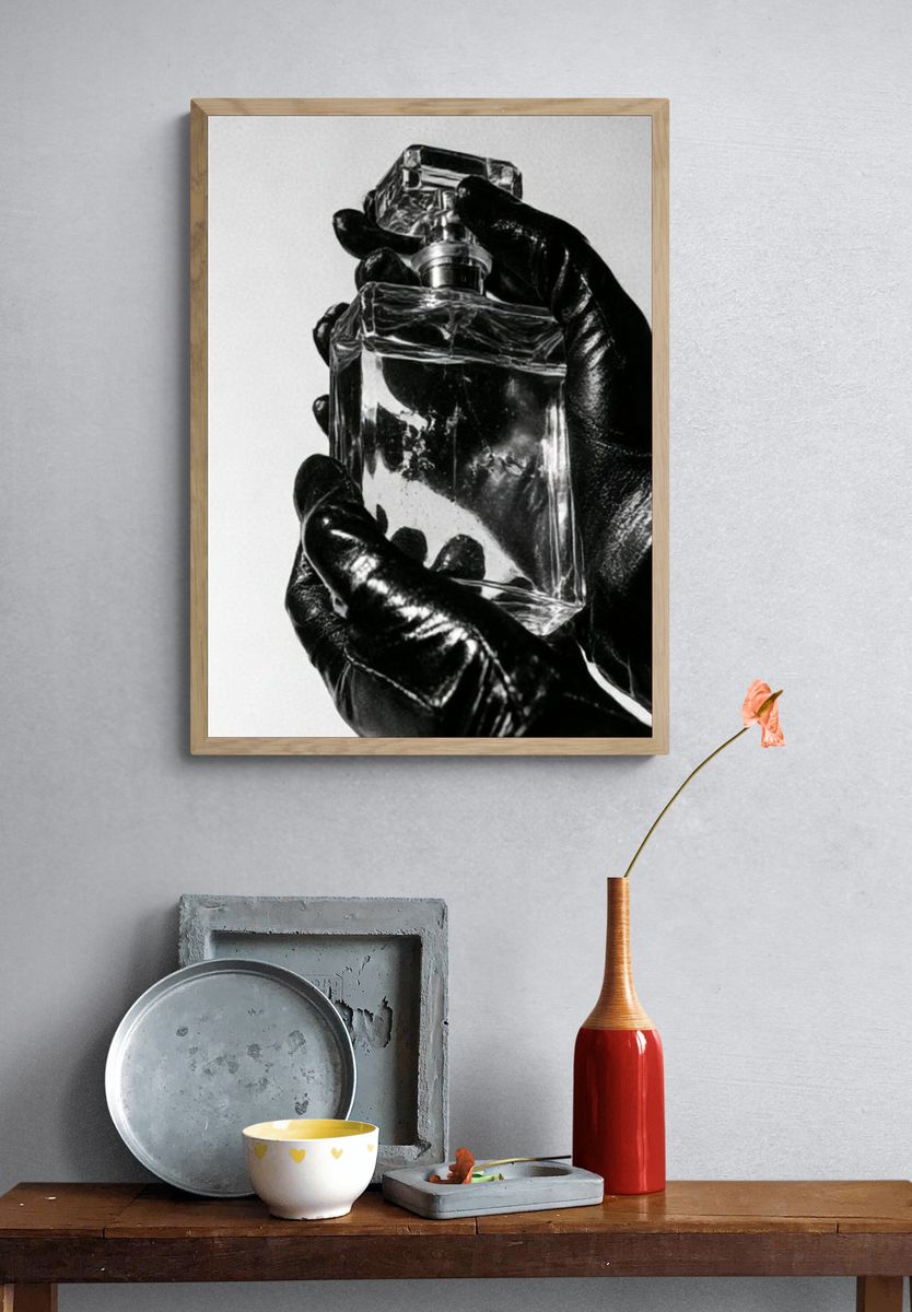 Perfume Bottle Photography Poster. — room view 3