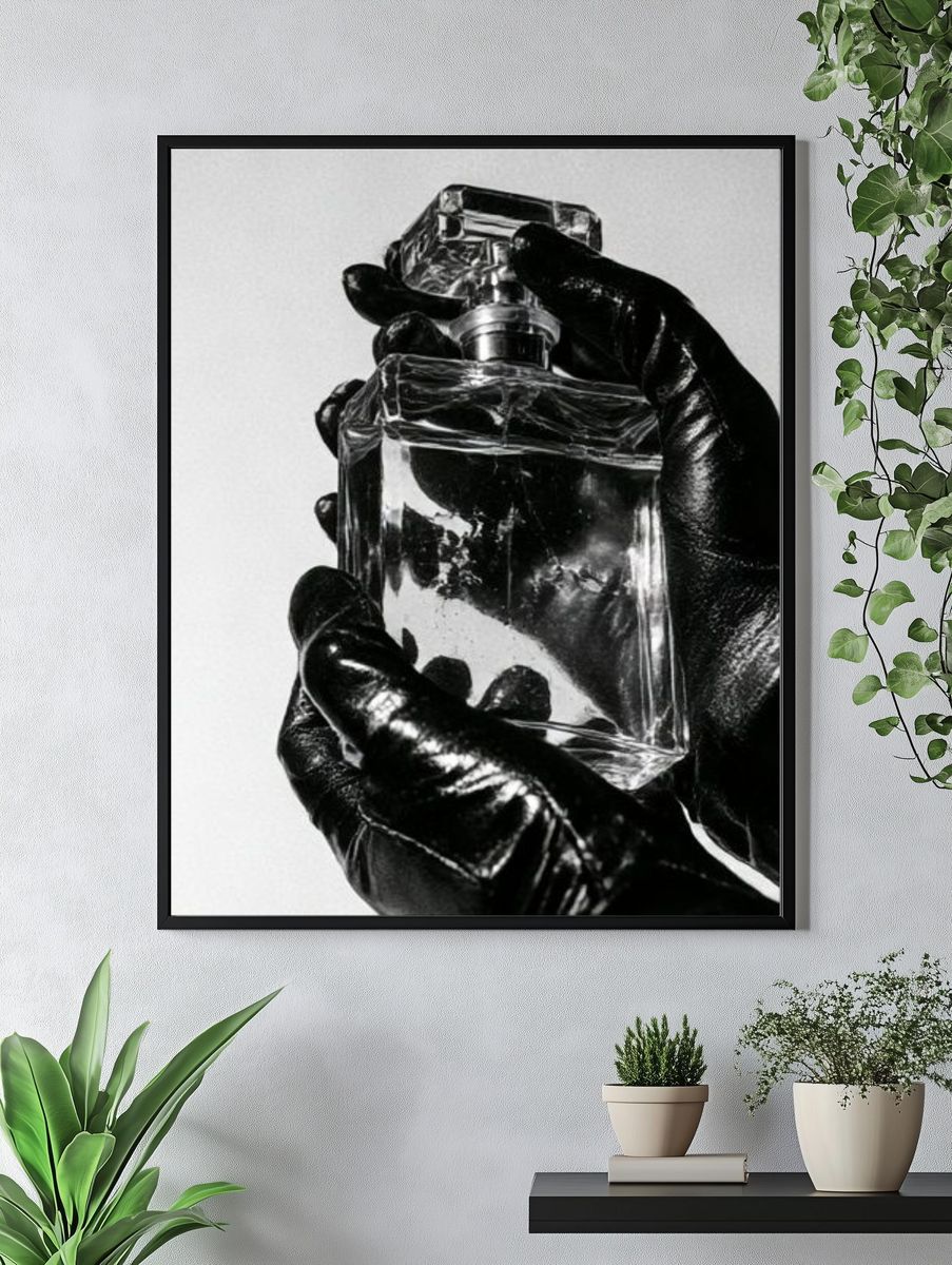 Perfume Bottle Photography Poster. — room view 4
