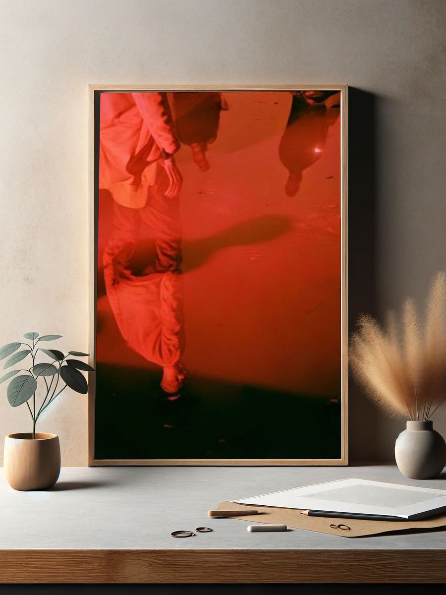 Red Reflections Street Photography Poster. — room view 2