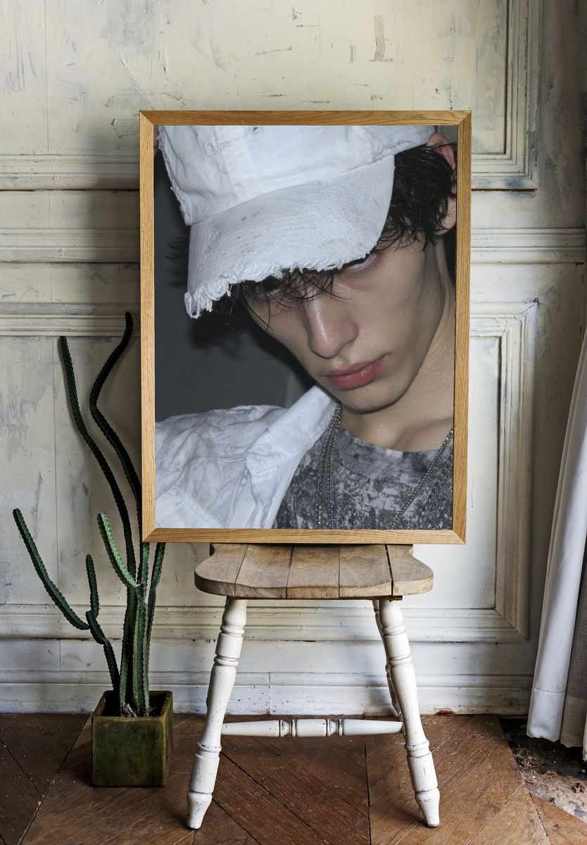 Moody Portrait Fashion Poster. — room view 1