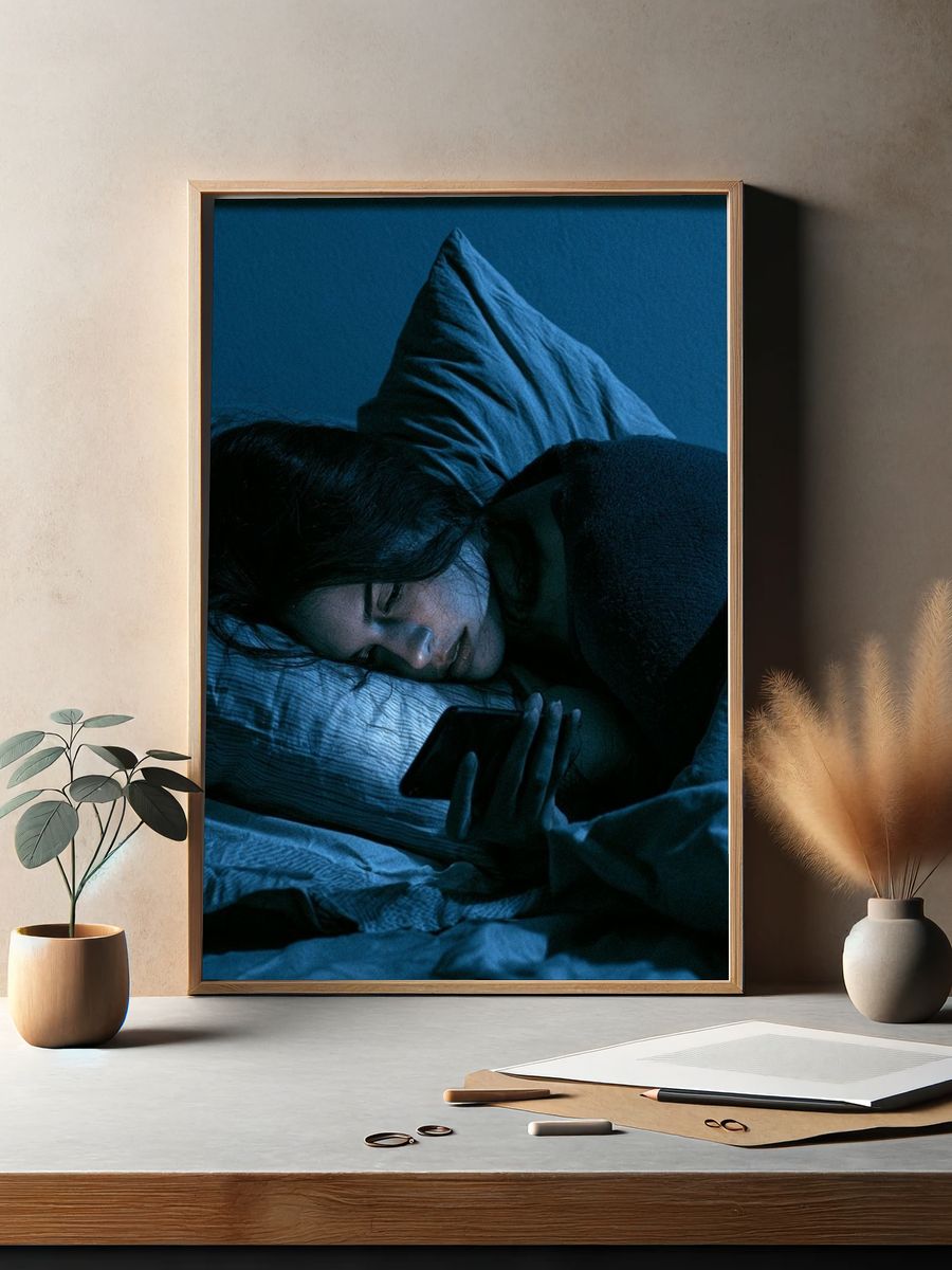 Sunlit Reading Nook Photography Poster. — room view 2