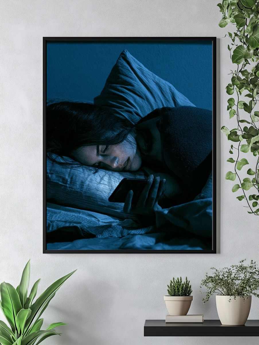 Sunlit Reading Nook Photography Poster. — room view 4