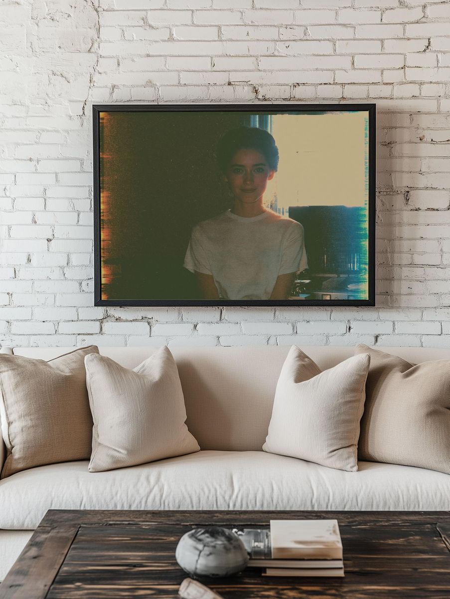 Backlit Portrait Photography Poster. — room view 1