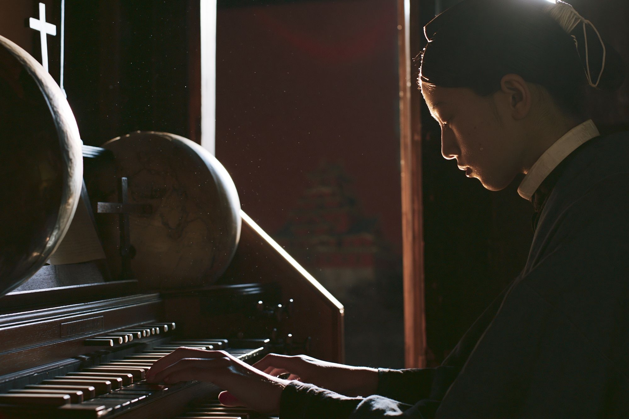 Pianist in Candlelight Photography Poster. poster — photography art