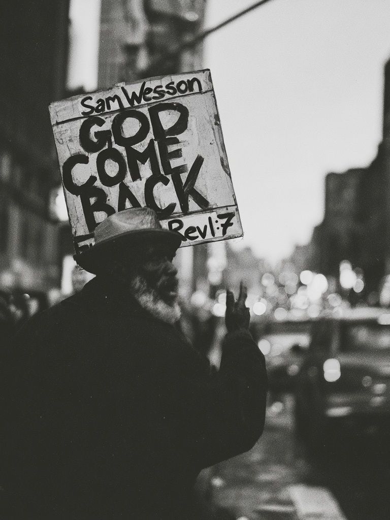 God Come Back Street Photography Poster. poster detail