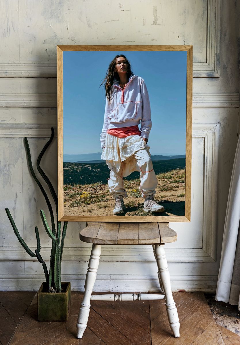 Mountain Fashion Portrait Poster. — room view 1