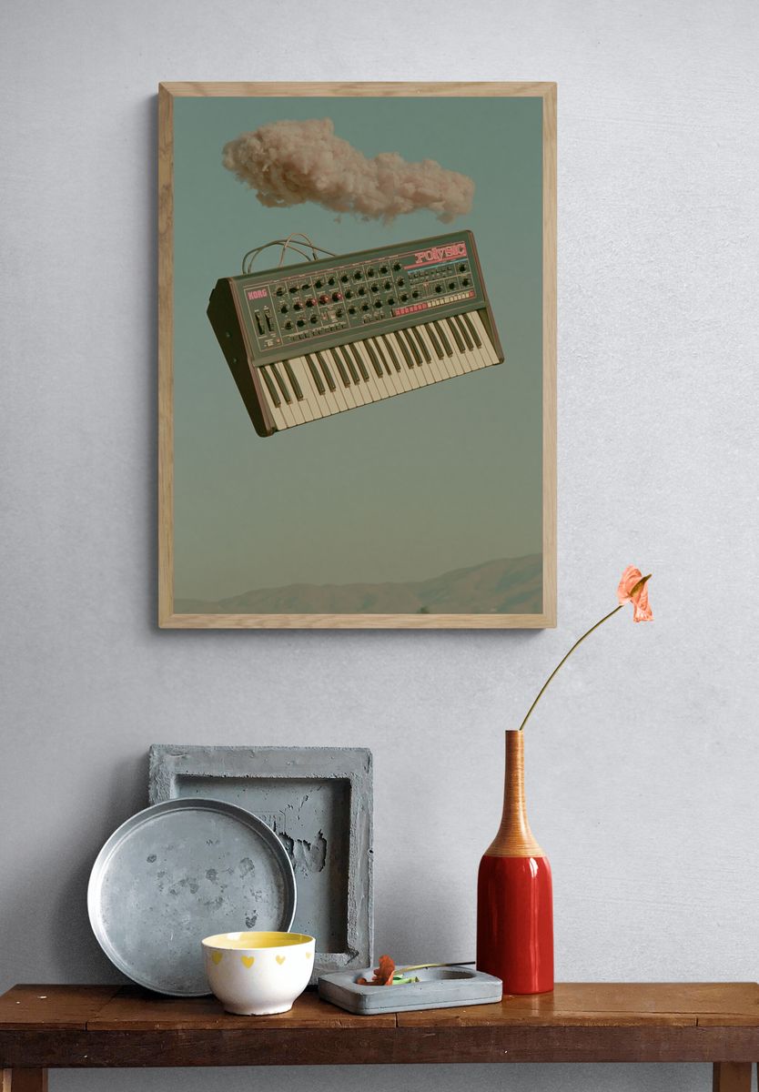 Hidden Waterfall Cave Interior Print. — room view 3