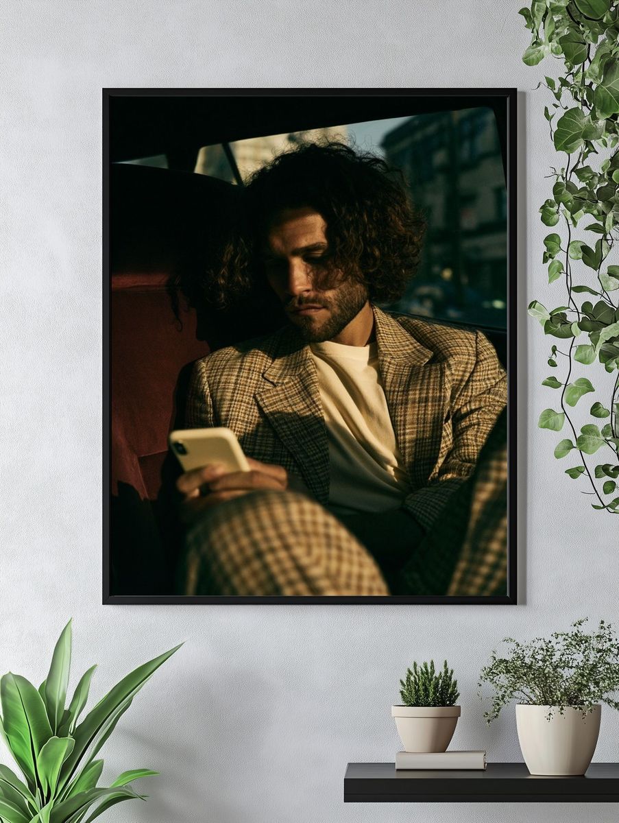Moody Car Portrait Photography Poster. — room view 4