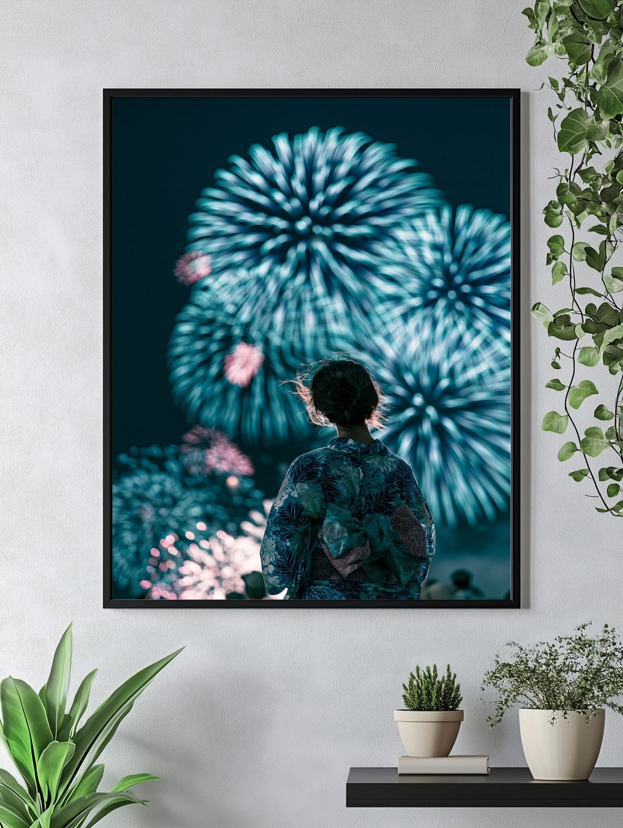 Sea Cave Ocean Photography Poster. — room view 4