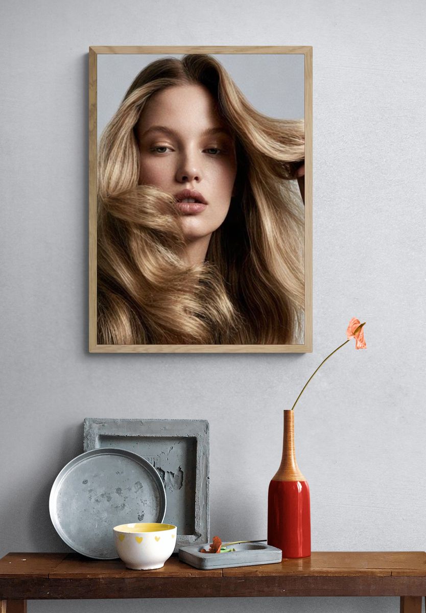 Blonde Beauty Portrait Poster. — room view 3