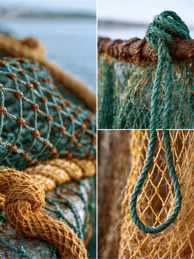 Fishing Nets Texture Photography Poster. poster — photography art