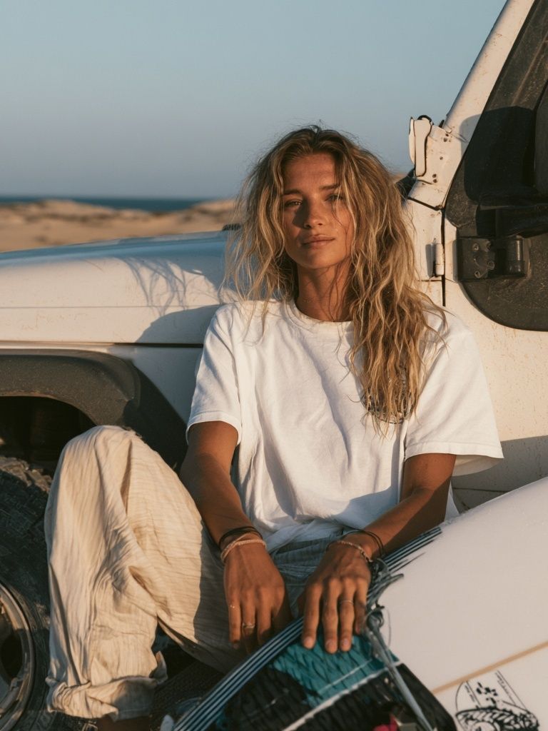 Beachside Jeep Portrait Poster. poster detail