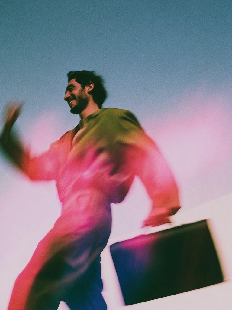 Blurred Man in Motion Photography Poster. poster — photography art
