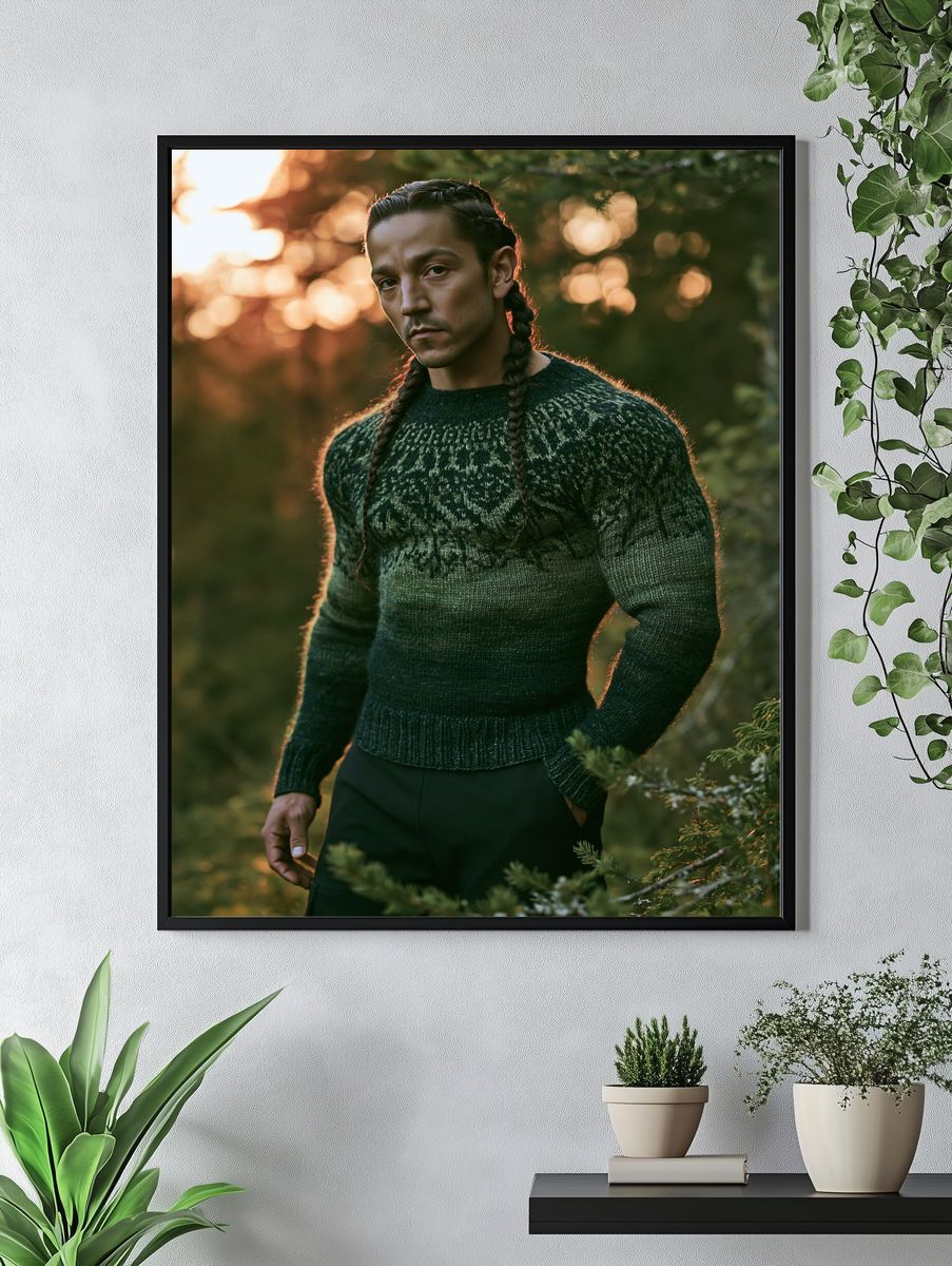 Braided Portrait Photography Poster. — room view 4
