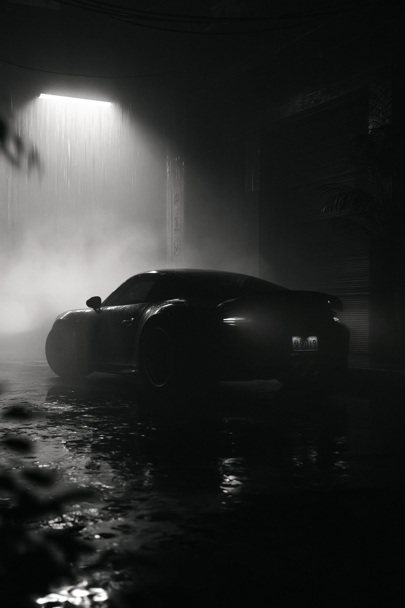 Noir Sports Car Photography Poster. poster detail
