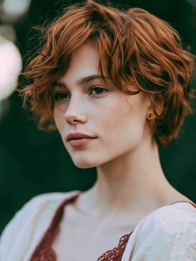Red-Haired Portrait Photography Poster. poster — photography art