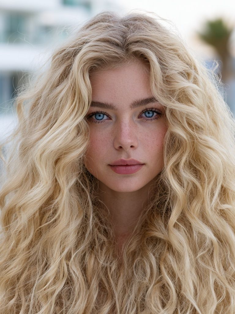 Blonde Portrait Photography Poster. poster detail