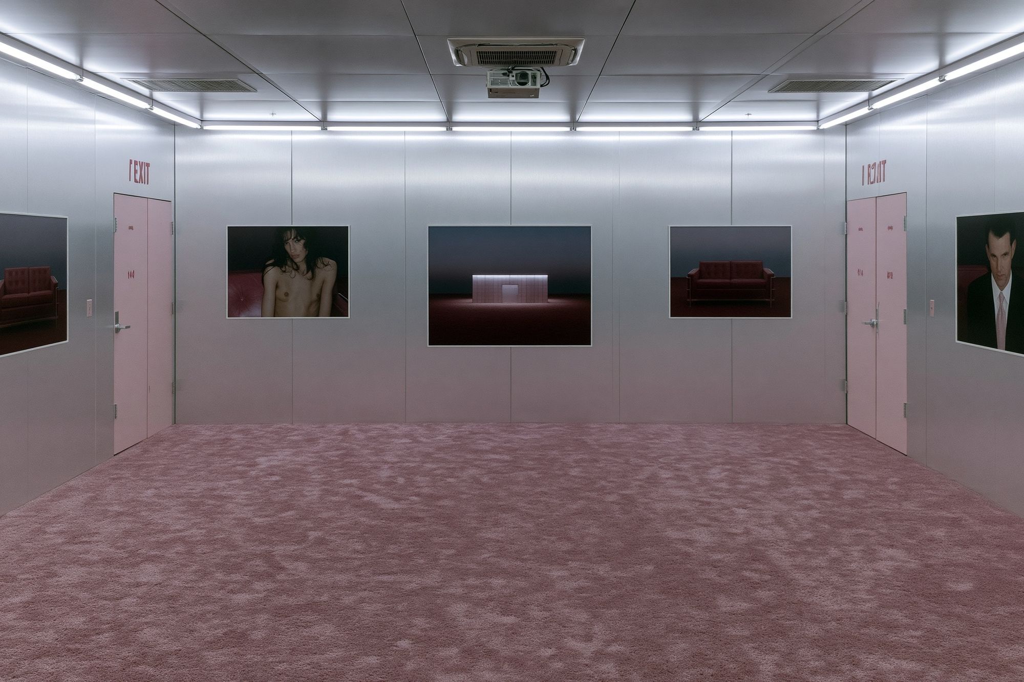 Pink Gallery Room Photography Poster. poster detail