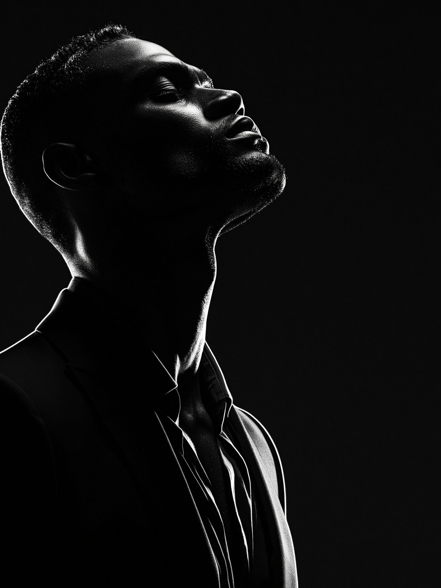 Monochrome Portrait Photography Poster. poster detail