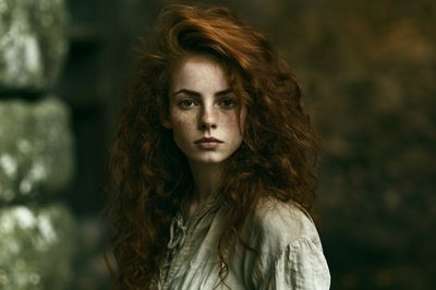 Freckled Portrait Photography Poster.