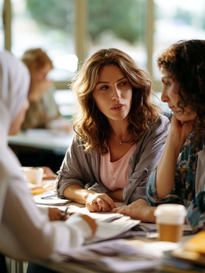 Café Conversation Photography Poster. poster print