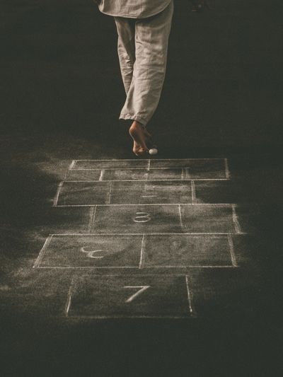 Hopscotch Childhood Photography Poster. poster
