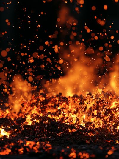 Glowing Embers Photography Poster.