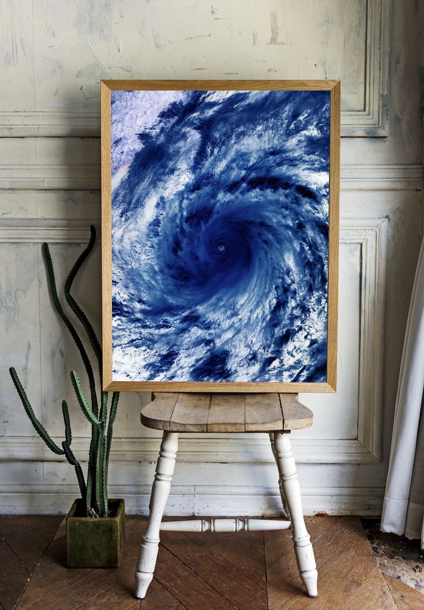 Tropical cyclone. Original NASA. Digitally. — room view 1