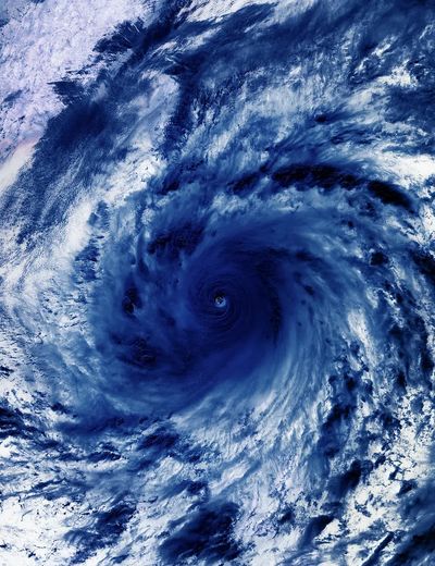 Tropical cyclone. Original NASA. Digitally. poster print