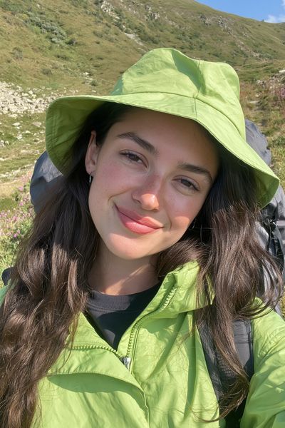 Hiker Portrait Photography Poster. poster