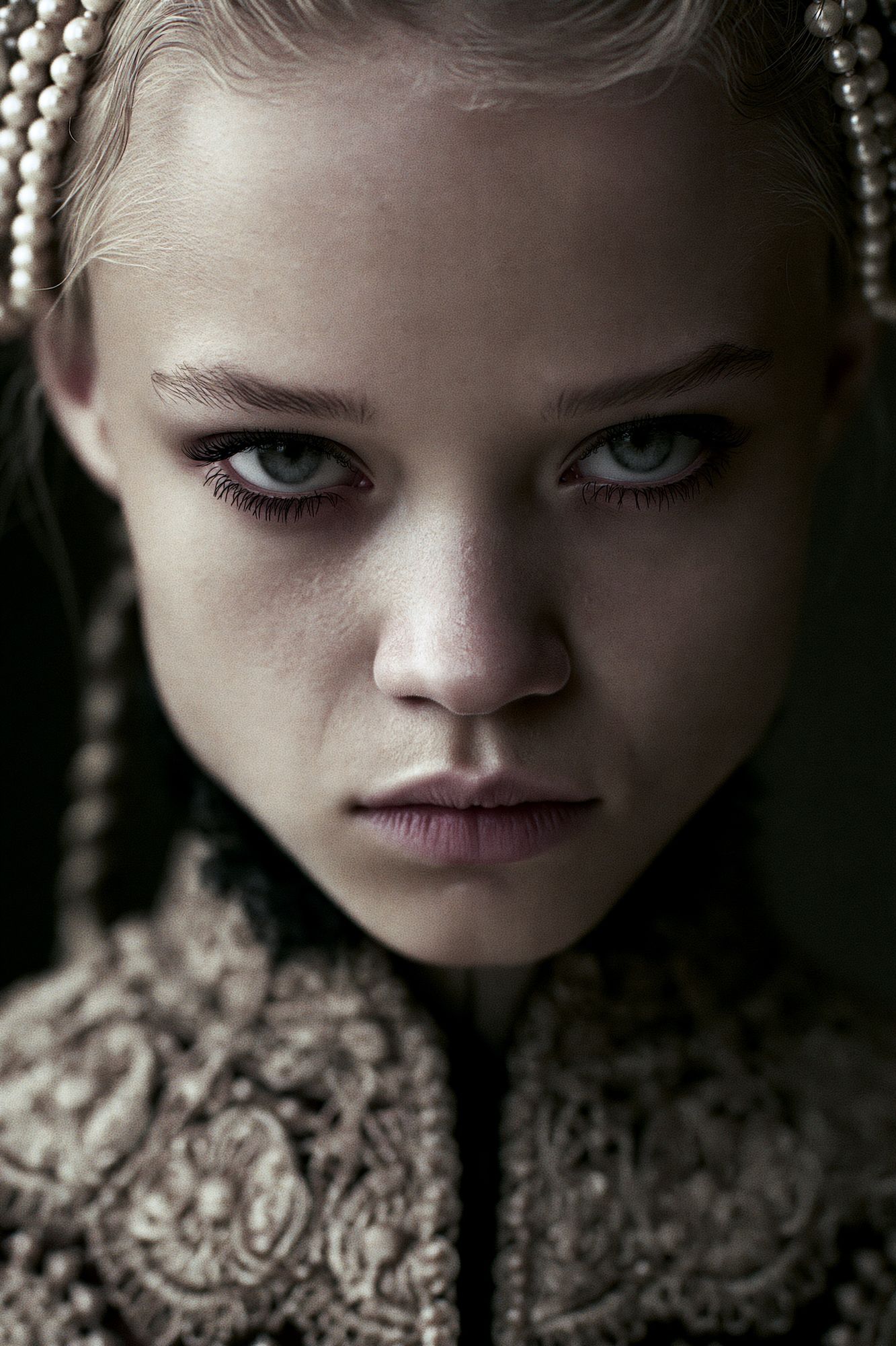 Gothic Pearl Portrait Print. poster — photography art