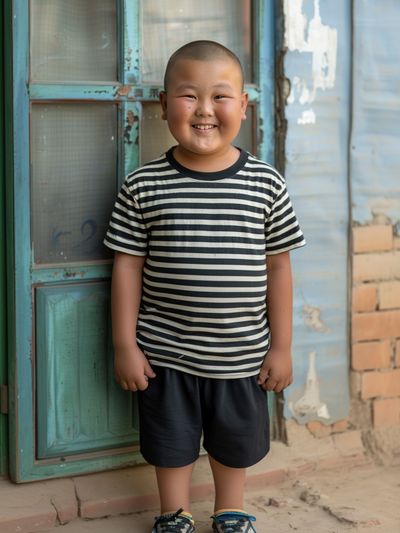 Smiling Boy Portrait Photography Poster.
