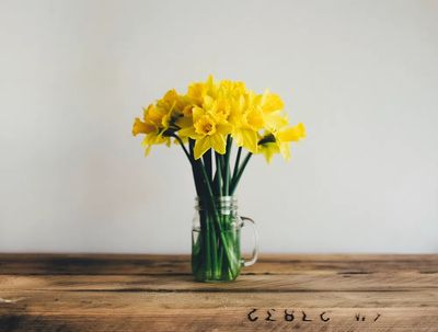 Flowers vase. poster print