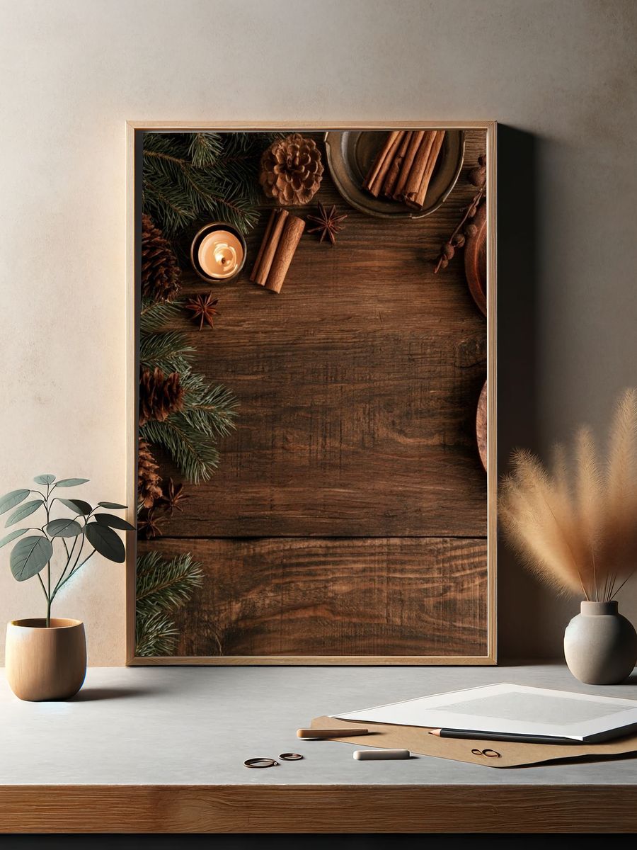 Cozy Winter Still Life Print. — room view 2