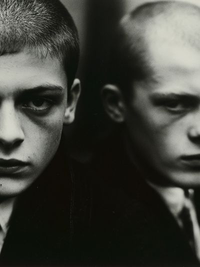 Monochrome Portrait Duo Poster. poster