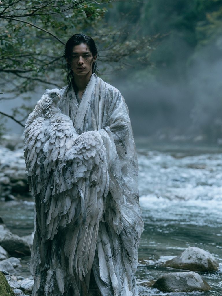 Mystic River Figure Photography Poster. poster — photography art