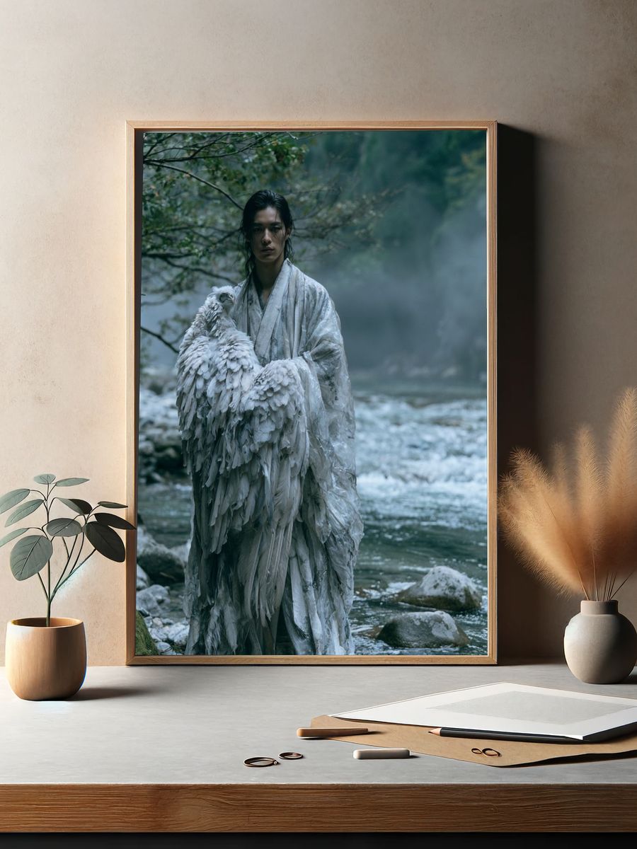 Mystic River Figure Photography Poster. — room view 2