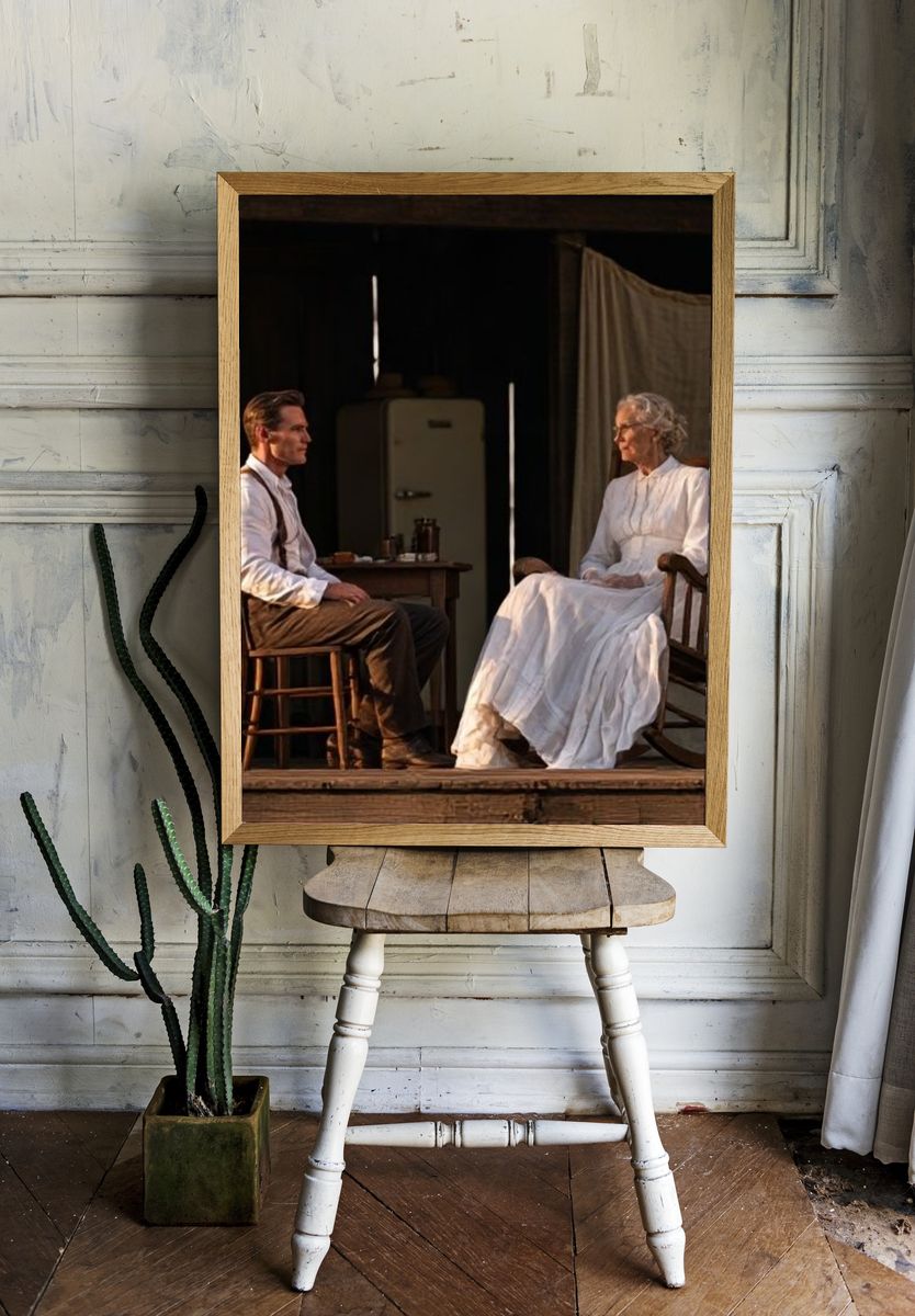 Quiet Porch Conversation Poster. — room view 1