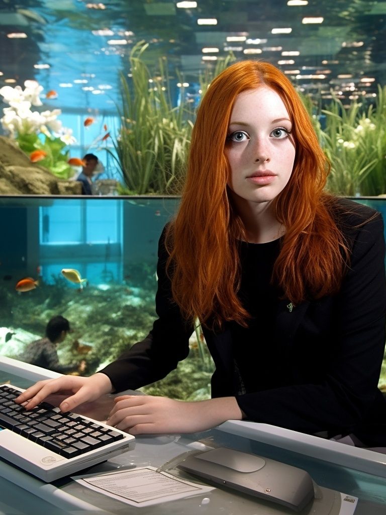 Aquarium Portrait Photography Poster. poster — photography art
