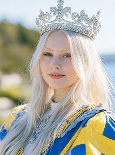 Blonde Queen Portrait Photography Poster.