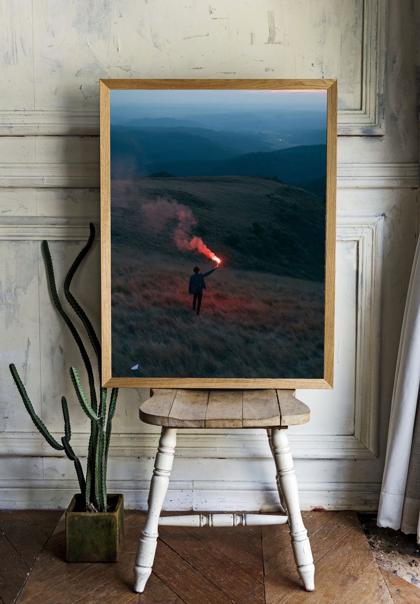 Signal on the Hillside Photography Poster. room preview