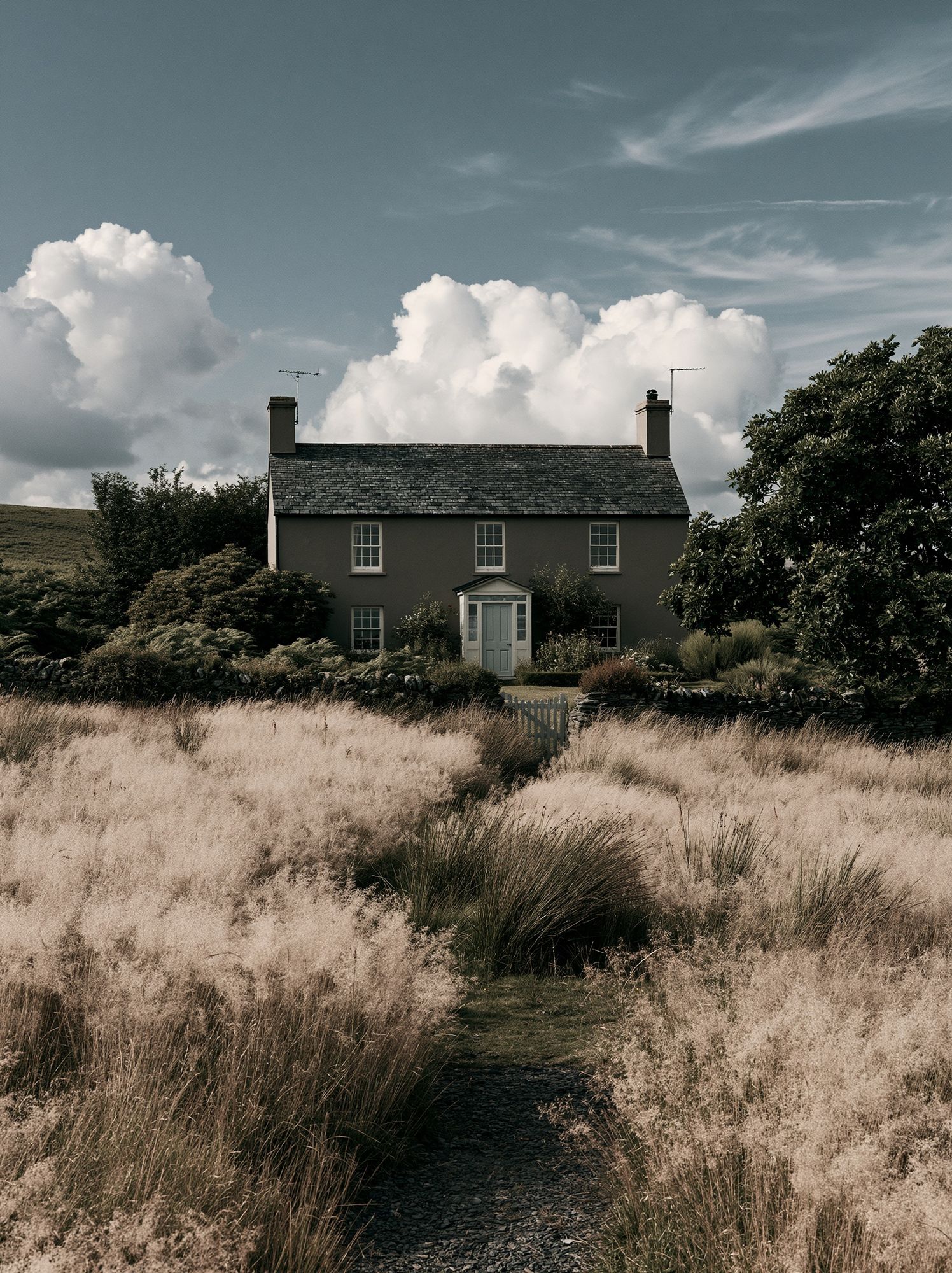 Countryside Cottage Photography Poster. poster detail