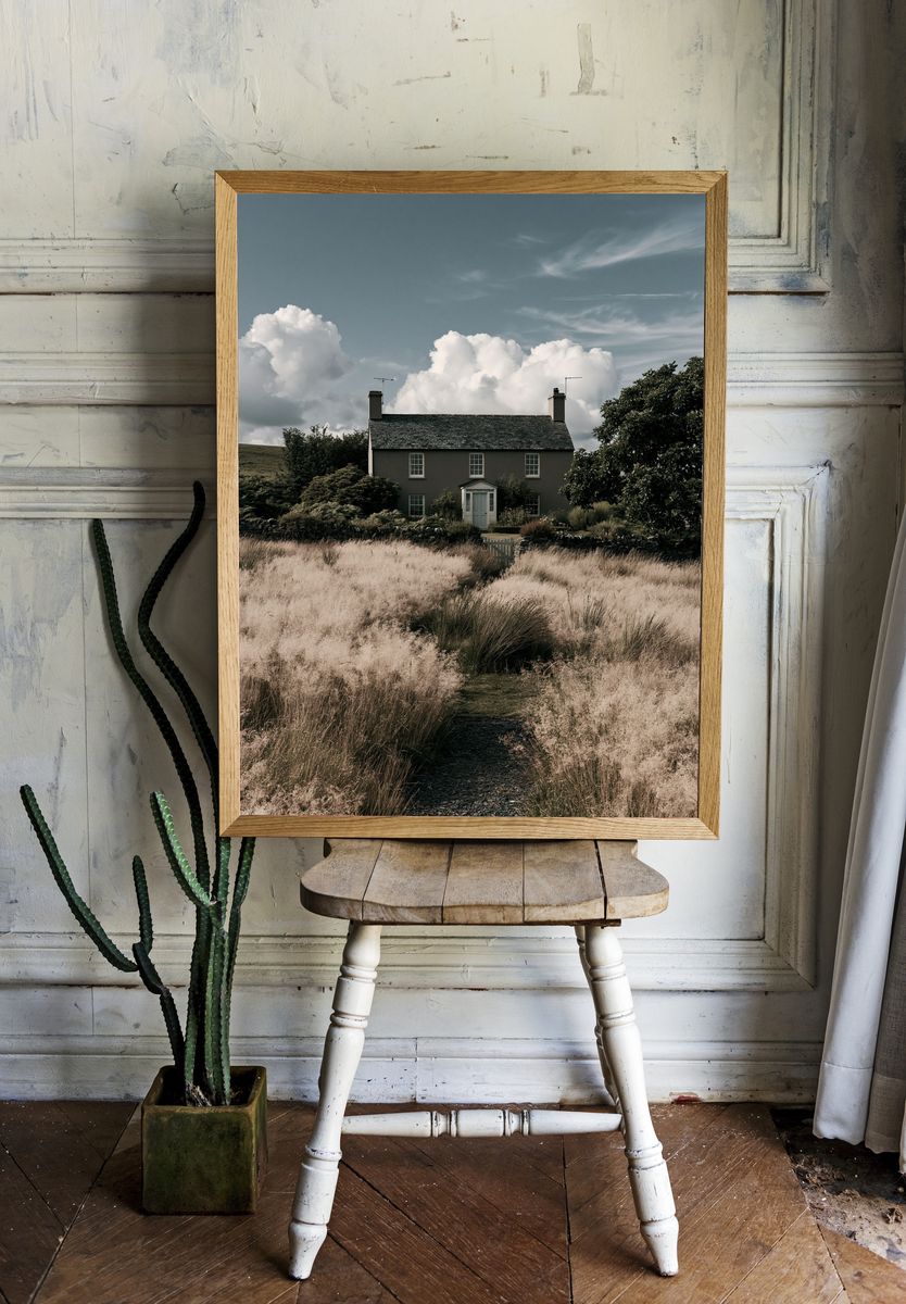 Countryside Cottage Photography Poster. room preview